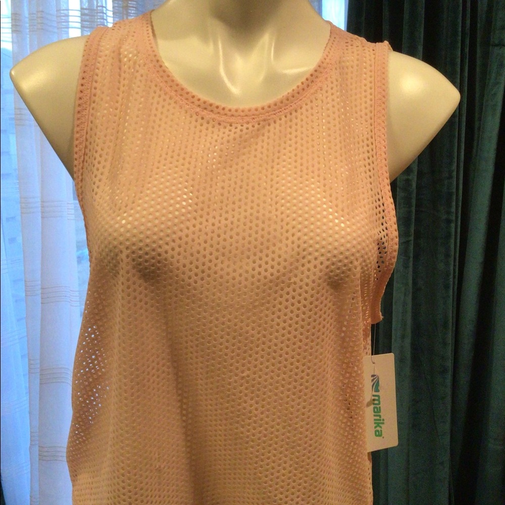 Marika all mesh tank top